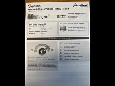 2017 Dodge Durango GT