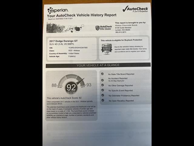 2017 Dodge Durango GT