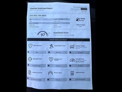 2022 RAM 1500 Rebel