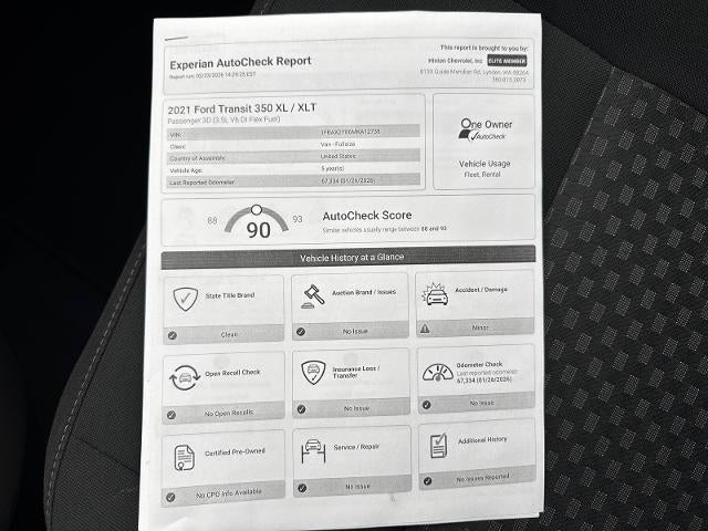 2021 Ford Transit Passenger Wagon XL