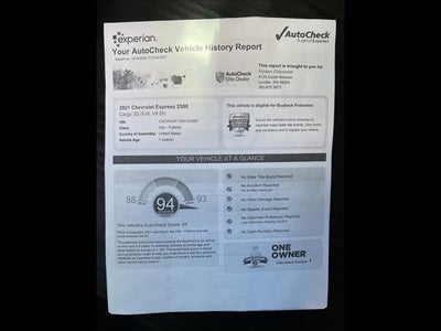 2021 Chevrolet Express Cargo 2500 Base