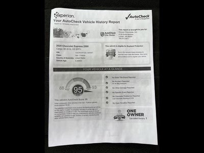 2020 Chevrolet Express Cargo 2500 Base