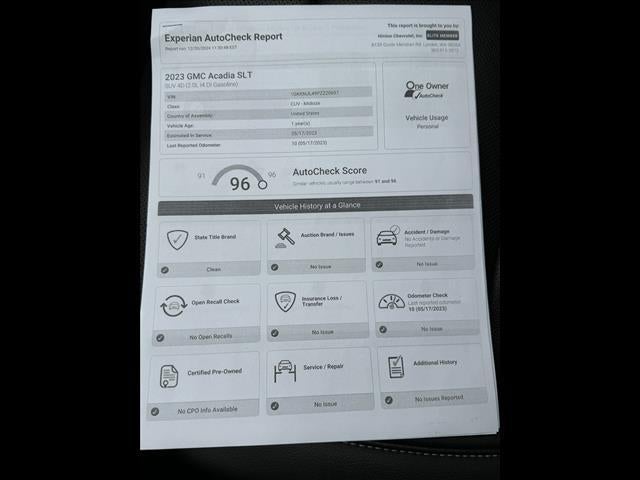 2023 GMC Acadia SLT