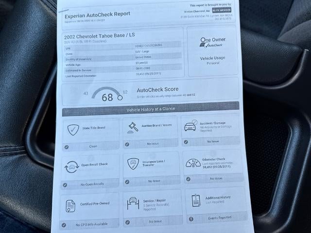 2002 Chevrolet Tahoe LS
