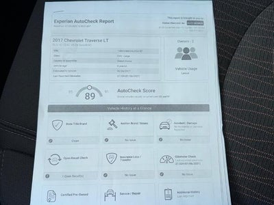 2017 Chevrolet Traverse LT