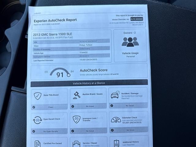 2013 GMC Sierra 1500 SLE