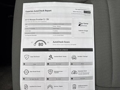 2015 Nissan Frontier S