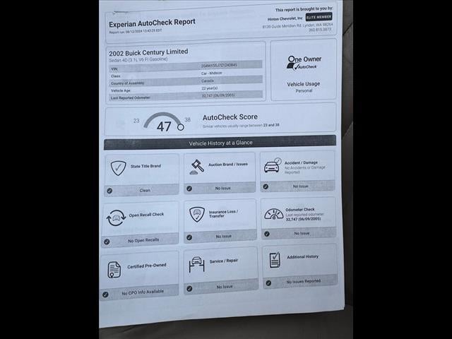 2002 Buick Century Limited
