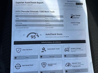 2025 Chevrolet Silverado 1500 WT