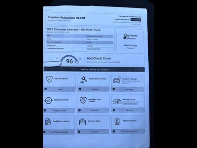 2022 Chevrolet Silverado 1500 WT