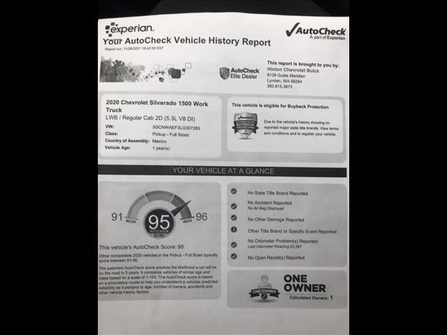 2020 Chevrolet Silverado 1500 WT