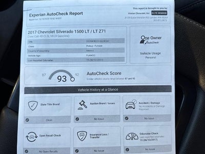 2017 Chevrolet Silverado 1500 LT