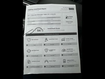2017 Chevrolet Silverado 1500 LTZ