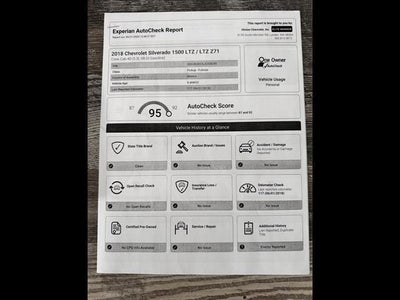 2018 Chevrolet Silverado 1500 LTZ
