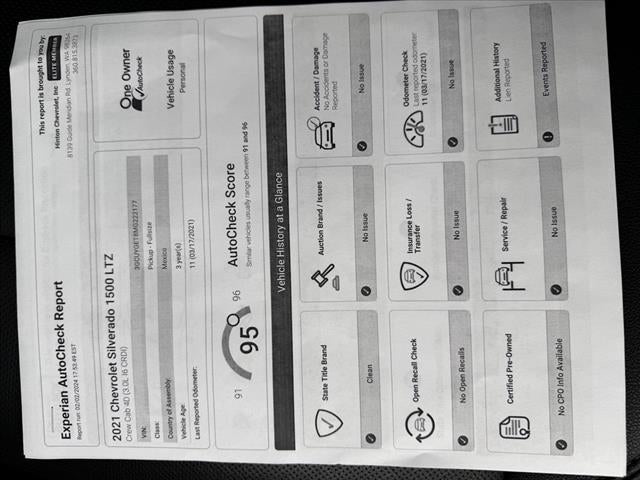 2021 Chevrolet Silverado 1500 LTZ