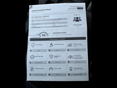 2015 GMC Sierra 1500 SLE