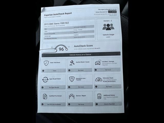 2015 GMC Sierra 1500 SLE