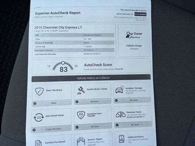 2015 Chevrolet City Express LT