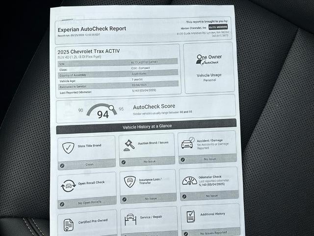 2025 Chevrolet Trax ACTIV