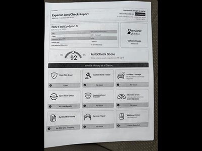 2022 Ford EcoSport S