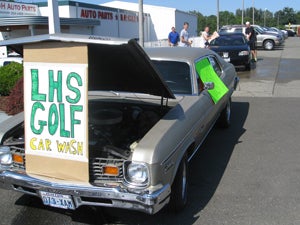 Golf Team Fundraiser Car Wash services
