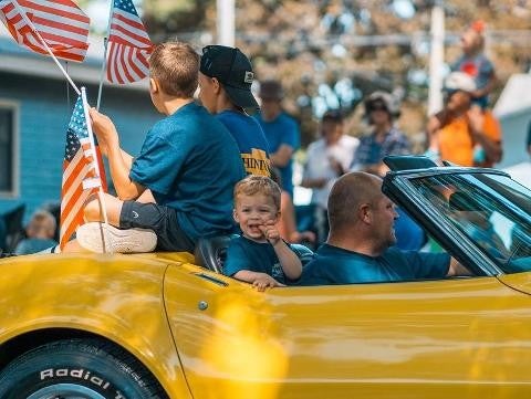 Hinton Chevrolet community car parade